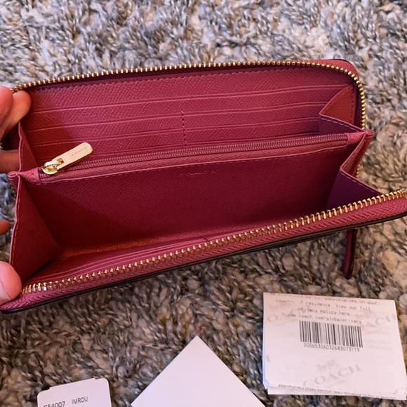 Coach Accordian Leather Wallet Brand New Rare - Picture 2 of 6